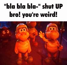 Mario Koopa GIF - Mario Koopa Shut Up Bro Your Weird GIFs