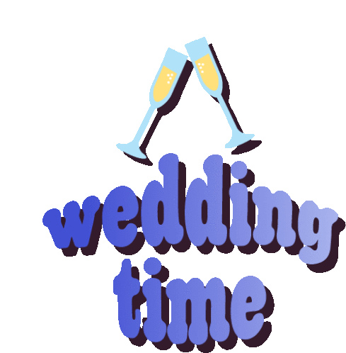 Wedding Time Party Time Sticker - Wedding Time Party Time Marriage Stickers