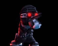a cartoon character is holding a gun with a flame coming out of it 's mouth