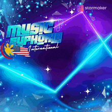 a poster for music euphoria international is displayed
