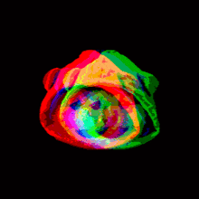 a colorful image with a black background that says ' x ' on it