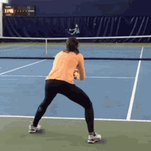 monica niculescu return of serve slice forehand romania tennis