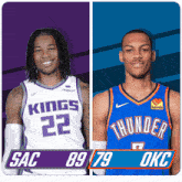 Sacramento Kings (89) Vs. Oklahoma City Thunder (79) Third-fourth Period Break GIF - Nba Basketball Nba 2021 GIFs