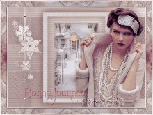 a framed picture of a woman with the words bonne journee on the bottom