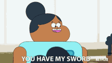You Have My Sword Pinky Malinky GIF - You Have My Sword Pinky Malinky You Have My Support GIFs
