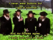 & My Homies Agree, I Really Look Good In Black GIF - Amish Amish Rap All In Black GIFs