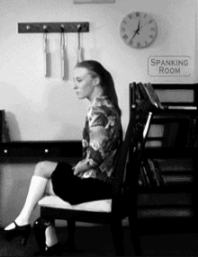 school girl waiting detention nervous punishment time