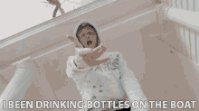 I Been Drinking Bottles On The Boat John Sammis GIF - I Been Drinking Bottles On The Boat John Sammis Drama Relax GIFs