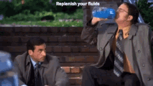 Replenish Your Fluids The Office GIF - Replenish Your Fluids The Office Dwight Schrute GIFs