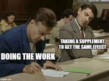 Doing The Work Taking A Supplement GIF
