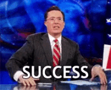 Success Stephen Colbert GIF
