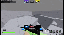 a screenshot of a video game with the name applecider on the rifle
