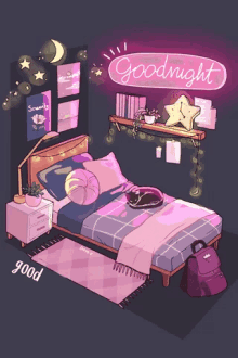 Mochyy Goodnight GIF - Mochyy Goodnight Bedroom GIFs