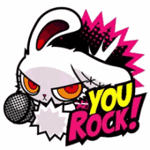 Bunny You Rock GIF - Bunny You Rock Animated GIFs