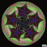 a colorful circular design with pixiz written on the bottom right