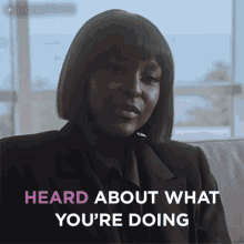 Heard About What Youre Doing Vivian Jefferson GIF