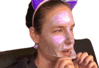 Taking Off Face Mask Simply Nailogical Sticker - Taking Off Face Mask Simply Nailogical Cristine Stickers