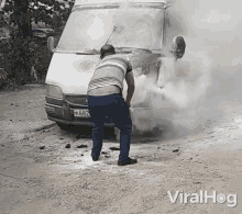 extinguishing fire extinguisher viralhog