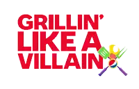 a logo for grillin ' like a villain