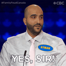 yes sir ayman family feud canada you got it thats right