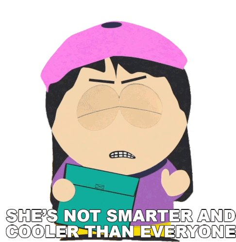 Shes Not Smarter And Cooler Than Everyone Wendy Testaburger Sticker - Shes Not Smarter And Cooler Than Everyone Wendy Testaburger South Park Stickers