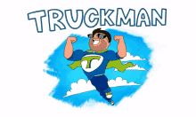 truckman superhero truck driver truck