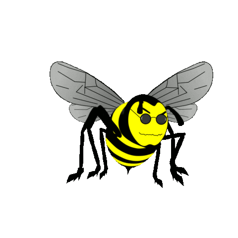 Latać Skrzydła Sticker - Latać Skrzydła Pszczoła Stickers
