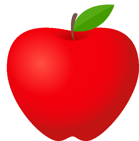 Red Apple Food Sticker - Red Apple Food Joypixels Stickers