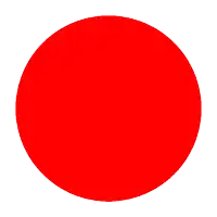 a purple circle on a white background that is empty