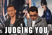 judging you tom hiddleston loki marvel robert downey jr rdj