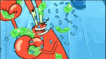 Mr Krabs Shower GIF - Mr Krabs Shower Money GIFs