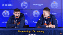 Leon Draisaitl Its Coming GIF - Leon Draisaitl Its Coming Edmonton Oilers GIFs
