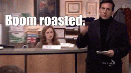 Boom Roasted GIF - Boom Roasted The Office - Discover ...