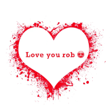 Love You Rob Heart GIF - Love You Rob Heart I Love Rob GIFs