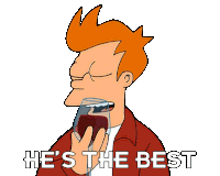 Hes The Best Philip J Fry Sticker