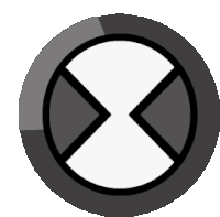 a black circle with a cross in it