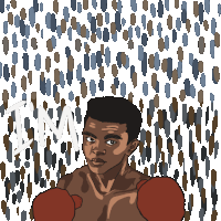 Muhammad Ali Muhammed Ali Sticker - Muhammad Ali Muhammed Ali Boxing Stickers