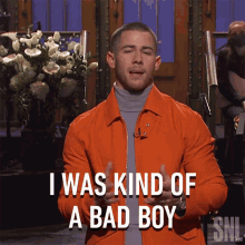 I Was Kind Of A Bad Boy Nick Jonas GIF - I Was Kind Of A Bad Boy Nick Jonas Saturday Night Live GIFs