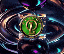 a green circle with the letter p on it