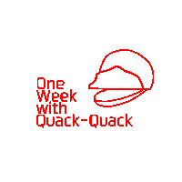 One Week Quack-quack Sticker