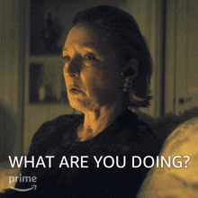 What Are You Doing Dahlia Archer GIF - What Are You Doing Dahlia Archer Lesley Manville GIFs