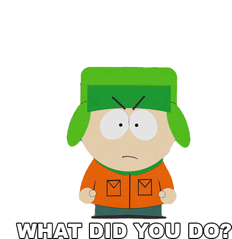 What Did You Do Kyle Broflovski Sticker - What Did You Do Kyle Broflovski South Park Stickers
