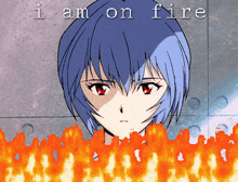 Rei I Am On Fire GIF - Rei I Am On Fire Fire GIFs