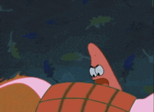 a cartoon of spongebob and patrick holding a tape