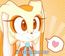 Thursday Cream GIF - Thursday Cream Cream The Rabbit GIFs