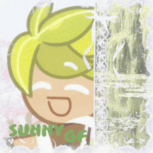 a picture of a cartoon character with the word sunny gf on it
