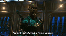 Captain Marvel Korath GIF - Captain Marvel Korath You Think Youre Funny GIFs