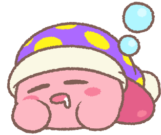 Kirby Nintendo Sticker - Kirby Nintendo Sleepy Stickers