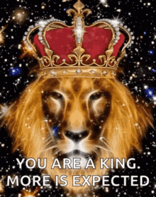 You Are A King More Is Expected GIF - You Are A King More Is Expected Lion GIFs