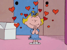charlie brown love sally brown hearts in love